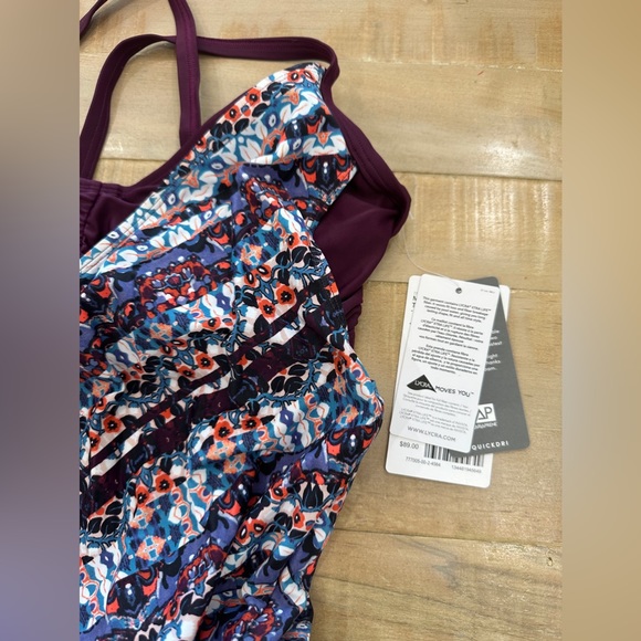 ATHLETA Marrakech Side Scrunch Tankini NWT bikini swim top - Picture 8 of 15